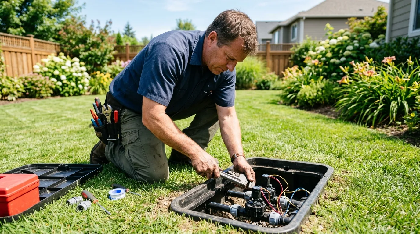 Irrigation and stock water valve manifold serviced in Norco, CA